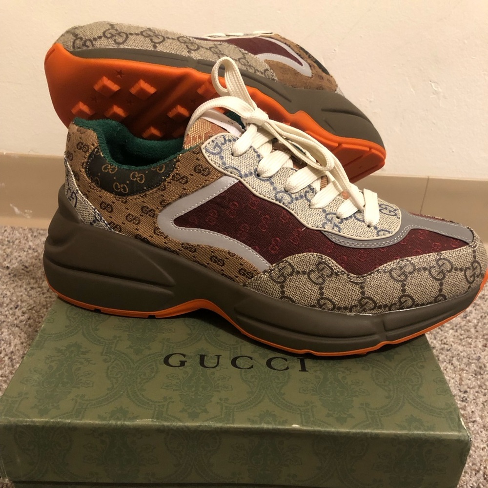 Brand New Women’s Gucci GG Rython Sneaker Size 10